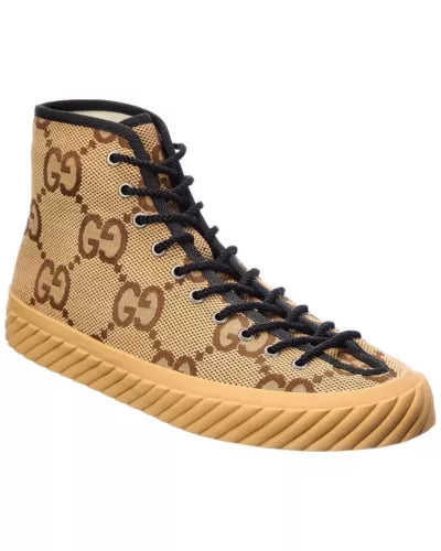 Gucci Jumbo Gg Canvas High-Top Sneaker Men's