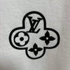 New Men‘s LV Big Logo Casual White/Black Long Sleeve T-shirt size L/M