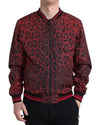 Dolce & Gabbana Leopard Print Bomber Jacket