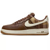 New Nike Air Force 1 '07 LX Cacao Plaid/Brown US Men's