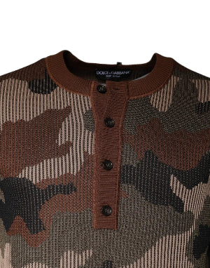 Dolce & Gabbana Camouflage Pullover Shirt