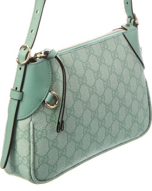 Gucci GG Emblem Leather Shoulder Bag