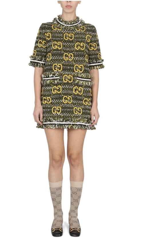 Gucci GG Wool Mohair Dress