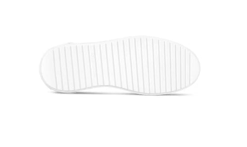 White sneaker sole on a white background