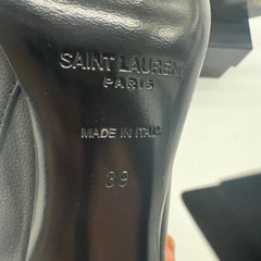 Yves Saint Laurent Opyum YSL Heel Nero Pointed Toe Booties