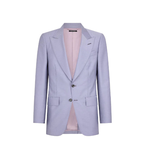 Light purple blazer on a white background