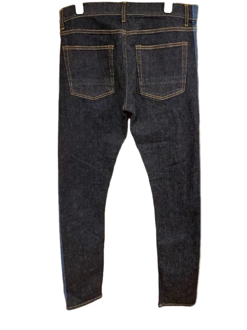 Alexander McQueen Dark Denim JeanSide Stripe Sample Made Italy