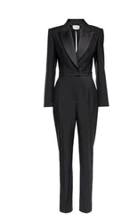 Alexander McQueen Black Cutout Back Jumpsuit
