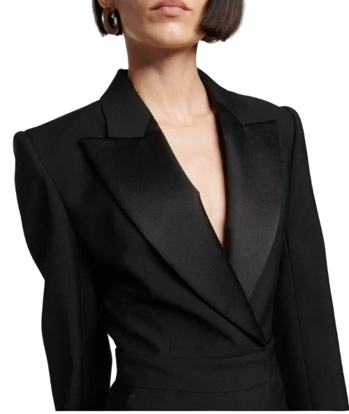 Alexander McQueen Black Cutout Back Jumpsuit