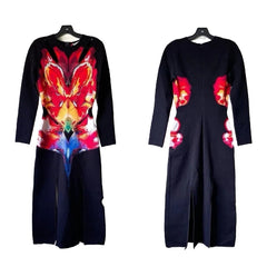 Alexander McQueen Orchid Cutout Midi Dress - NWT