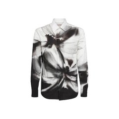 Alexander McQueen Men's Dragonfly Shadow Print Dress Shirt
