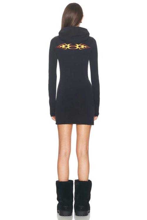 Balenciaga Hooded Mini Dress