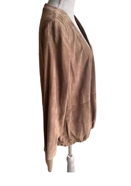 Brunello Cucinelli Women's Suede Wrap Around Jacket