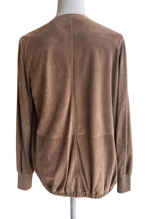 Brunello Cucinelli Women's Suede Wrap Around Jacket