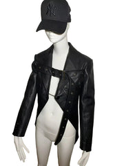 Burberry Runway Leather Biker Jacket