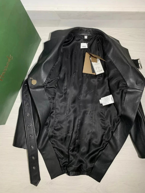 Burberry Runway Leather Biker Jacket