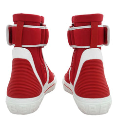 Burberry Men's Sub Touch Strap Sneakers - Red/White