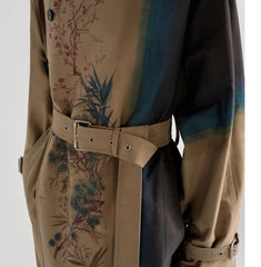 Christian Dior Pine Tree Motif Runway Trench Coat Jacket - BNWT