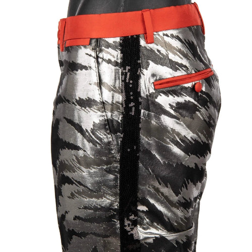 Dolce & Gabbana Animal Print Sequin Double Breasted Suit