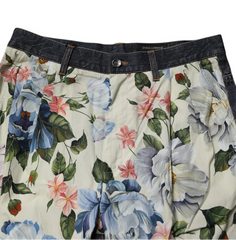 Dolce & Gabbana Floral Denim Jeans