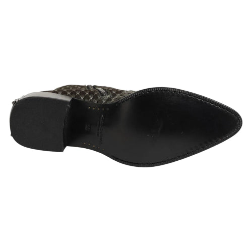 Dolce & Gabbana Gray Velvet Mid-Calf Boots