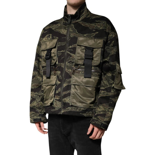 Dolce & Gabbana Camouflage Green Bomber