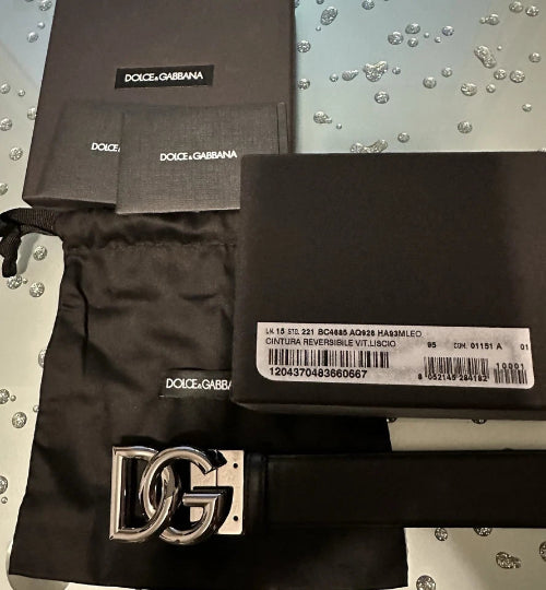 Dolce & Gabbana Reversible Leopard Print Belt