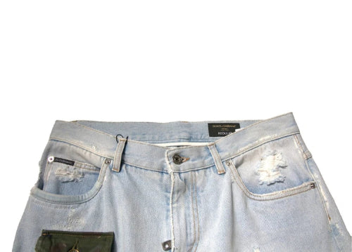 Dolce & Gabbana Cargo Straight Denim Jeans