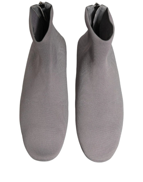 DOLCE & GABBANA Men's Gray Stretch Mesh Men Ankle Boots
