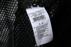Dolce & Gabbana label on a black textured fabric