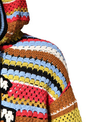 Dolce & Gabbana DG Multicolor Cotton Hoodie Pullover Sweater