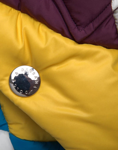 Dolce & Gabbana Multicolor Windbreaker Puffer Coat