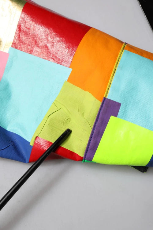 Dolce & Gabbana Multicolor Biker Jacket