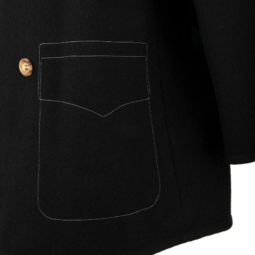 DOLCE & GABBANA Men's Double Breasted Virgin Wool Pea Coat