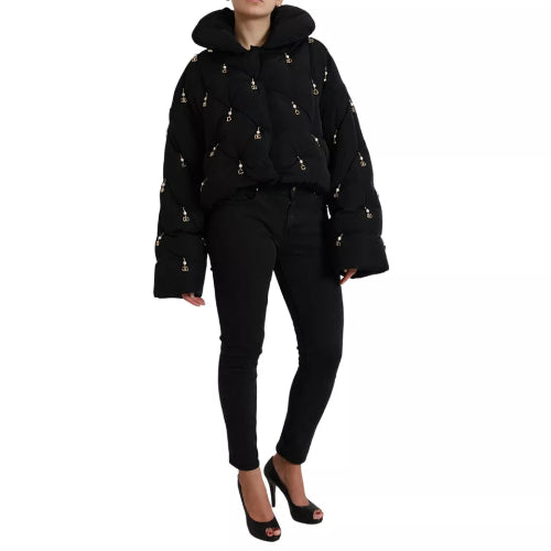 Dolce & Gabbana DG Embellished Quilted Shell Jacket