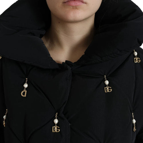 Dolce & Gabbana DG Embellished Quilted Shell Jacket