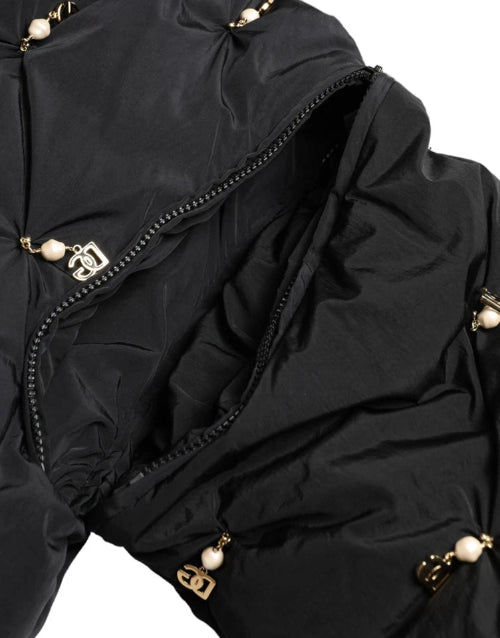 Dolce & Gabbana DG Embellished Quilted Shell Jacket