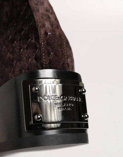 Dolce & Gabbana Velvet Mid-Calf Boots