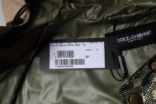 Dolce & Gabbana Multicolor Patchwork Hooded Vest