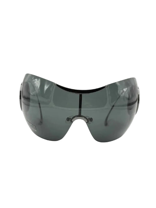 Dior Sport 1 KJ1VA Y2k Black-Silver Mask Shield Wrap Sunglasses Frame