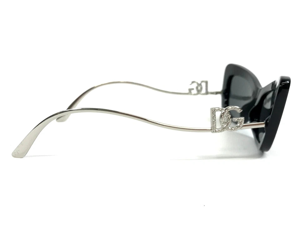Dolce & Gabbana DG Silver Crystal Sunglasses