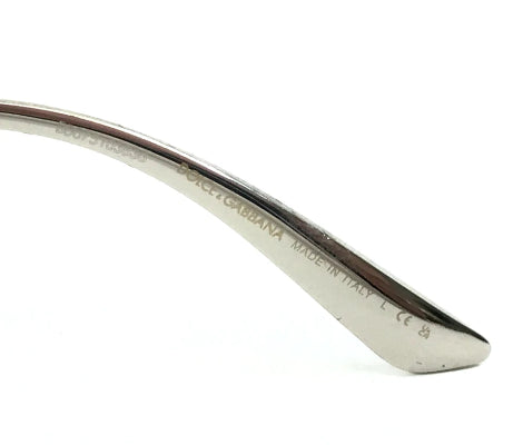 Close-up of a Dolce & Gabbana sunglasses frame on a white background
