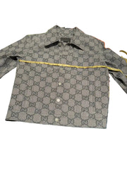 Gucci GG Print Leather Jacket