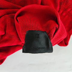 Givenchy 4G Red High Neck Long Sleeve Top
