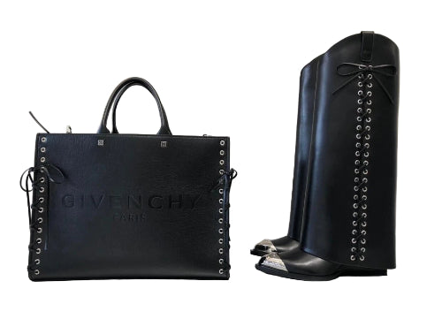 Givenchy Iconic Shark Lock Cowboy Leather Boots