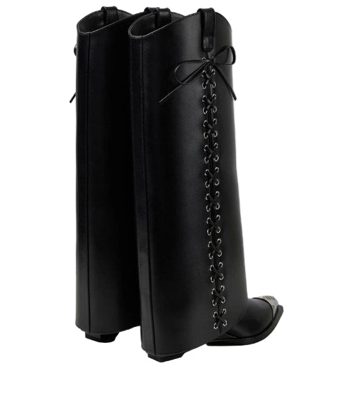 Givenchy Iconic Shark Lock Cowboy Leather Boots