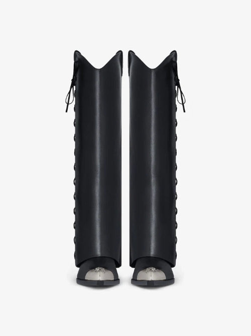 Givenchy Iconic Shark Lock Cowboy Leather Boots