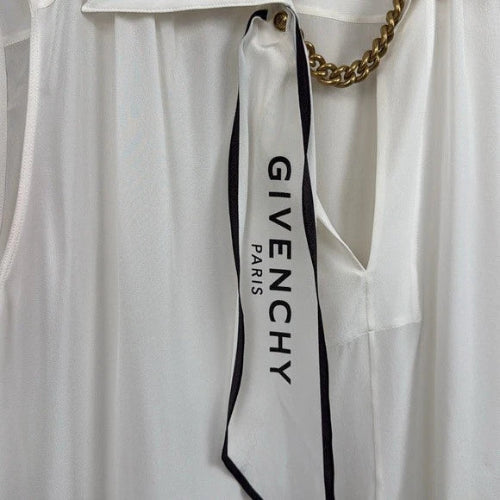 Givenchy scarf with a chain detail on a white background