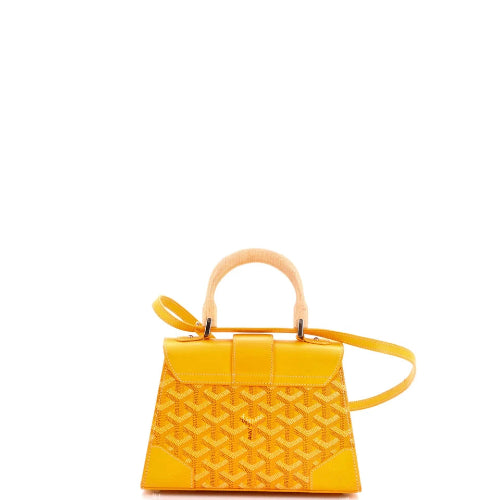 Goyard Structured Saigon Top Handle Leather Mini Bag