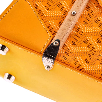 Goyard Structured Saigon Top Handle Leather Mini Bag